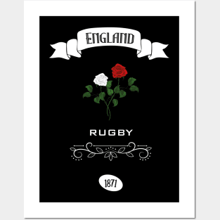 England rugby design Posters and Art